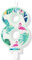 Bougies flamant rose pour 8e anniversaire, numéro 8 pour gâteau, flamant rose hawaïen, décorations de gâteau d'anniversaire sur le thème du flamant rose pour garçons et filles, enfants, fournitures de