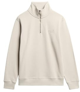 Superdry Herren Essential Logo Sweatshirt mit Halbreißverschluss
