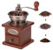 Molinillo de granos de café, marrón con manivela, molinillo de café antiguo, molinillo de café portátil de diseño antiguo, de acero inoxidable para cocina, oficina, camping, viajes