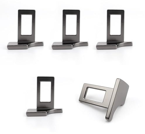 TIANLIN Universal Sicherheitsgurt Clip, 5 Stücke Gurtschloss Adapter, Pistolengrau Anschnaller Adapter Auto, Geeignet für Lkw, Transporter, Pkw und GeläNdefahrzeuge