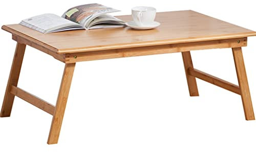 OOMRNV Beistelltische Klapptisch Erkerfenster Balkon Beistelltisch Meditationstisch Beistelltisch Niedriger Beistelltisch Bodentisch Zen Teetisch Couchtisch,Wood Color-60x40x25cm