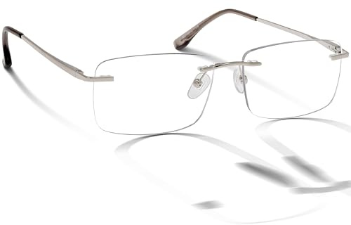 BRILO Lesebrille Rechteckig oder Quadratisch Herren, Brille Sehhilfe mit Etui und Brillenputztuch, Sehstärke Lesehilfe Lightweight Reading Glasses mit Etui