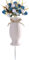 TFANUO Cemetery Vases with Spikes,Grave Vases for Cemetery with Metal Spikes and Drainage Holes,Cemetery Vases for Headstones Memorial Gifts (white)