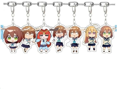 Deer Friends Nokotan Porte-clés Anime Personnage Nokotan,Torako Pendentif Porte-clés Accessoire de clé Sac décoratif 7pcs