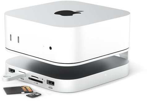 iMounts Mac mini M4 Dockingstation mit SSD | Speicher bis 8TB, HDMI 4K@60Hz, USB 3.1, SD/TF Kartenleser | M.2 NVMe SSD-Gehäuse | Mac mini M4