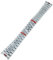 PctkeLsend 20 mm breites Uhrenarmband aus massivem 904L-Edelstahl, gebürstetes, poliertes Oyster-Armband, Faltschließe, Glide-Lock-Verschluss(President)