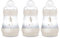 MAM Easy Start Anti-Colic Babyflasche | Milchflasche für Neugeborene | 94% Akzeptanz | 80% weniger Koliken | stillfreundliche Trinkflasche | Sauger Gr. 1 | 160ml | 0+ Mon | uni | Hase | 3 Stück