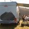 Bike Covers for Transport 2 Bike Cover Heavy Duty 500D Large Size 208X97X102cm Waterproof Outside Full Storage Cycle Rack Protection for Motorhome Campervan T4 T5 T6 Caravan Car Hitch Travel Camping