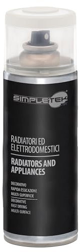 SIMPLETEK - Paint Spray Can Enamel for Radiators Appliances Washing Machines Fridge White Pearl V400RAD.1 RAL 1013 400 ml (1 Piece)