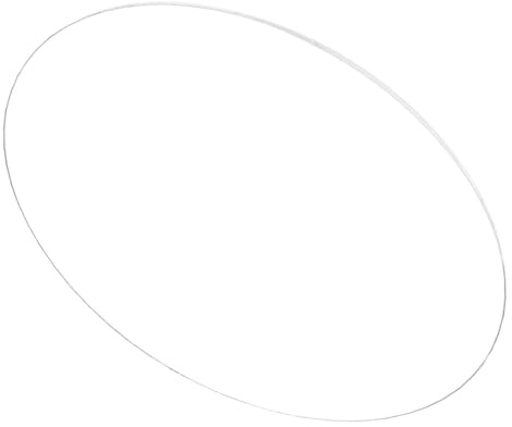 TOYZFRIENDY Transparente Acrylscheibe Rund Leichte Kratzfeste Kunststoffscheibe für DIY Handwerk Bilderrahmen Malerei Vielseitige Acrylplatte für Bastelprojekte und Dekoration