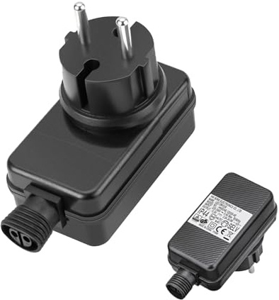 12V 12W Transformateur IP44 Adaptateur Pilote,Transformateur LED,Clignoteur Pour Guirlande, Adaptateur Pilote Basse Tension pour les lumières de Noël, les lumières de fées, les lumière de glaçons