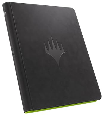 Gamegenic, Magic: The Gathering – Secrets of Strixhaven Zip-Up Album 18 | Sammelalbum mit 20 Seiten, 18 Taschen mit seitlichem Karteneinschub, bis zu 360 eingehüllte Karten, Farbe: Schwarz / Grün