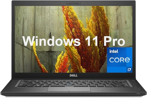 Dell Latitude 7480 Ordinateur portable i7-6700u, Win11 (renouvelé) | Ordinateur PC 14 FHD (1920 × 1020), 8 Go de RAM, SSD 256 Go, clavier QWERTY européen