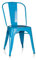 hjh OFFICE 645024 Bistrostuhl VANTAGGIO Comfort Metall Hellblau im Industry-Design, stapelbar
