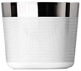Fürstenberg - Sieger Design - Champagnerbecher, Becher, Kaffeebecher - Sip of Platin - Greta Squares - Porzellan, echtes Platin - 300 ml