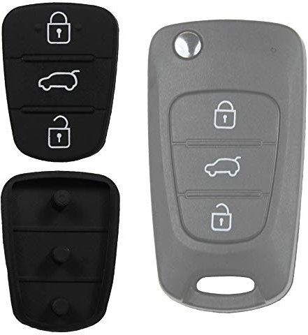 Tastenfeld Klappschlüssel Gehäuse Fernbedienung Autoschlüssel kompatibel für Hyundai i20 / i30 / Elantra / ix20 / ix35 / Accent / Kia / Rio / CEE´d / Sportage / Sorento Picanto