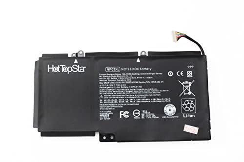 HotTopStar NP03XL Laptop Battery for HP Envy X360 15-U010DX 15-U337CL 15-U050CA Pavilion X360 13-A010DX 13-A012DX 13-A013CL 13-A110DX TPN-Q146 TPN-Q147 TPN-Q148 TPN-Q149(11.4v 43wh)