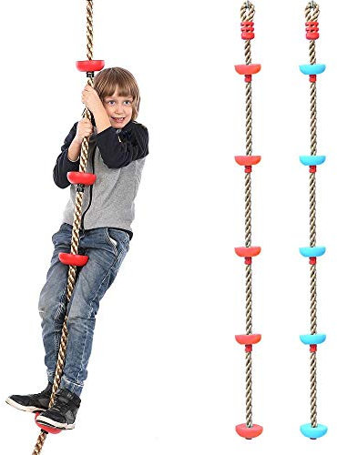 FYTVHVB Niños Cuerda de Escalada Recreación al Aire Libre Deporte Fitness Saltar la Cuerda