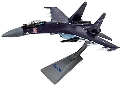 CMO Flugzeug Plastik Modelle, 1/72 Skala Sukhoi Su-35E Flanker Fighter Modelle, Spielzeug und Geschenke für Erwachsene, 11,8 x 8,3 Zoll