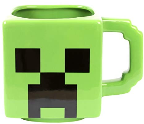 Minecraft - Taza oficial creeper I 600ml de cerámica ITasse de diseño de personajes para regalos de cumpleaños y Navidad
