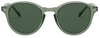 Vogue Eyewear VO5327S - Occhiali da sole da uomo, Grigio Trasparente/Verde Scuro, 51 mm