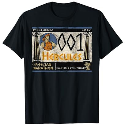 Disney Hercules Grecian Marathon Poster Camiseta