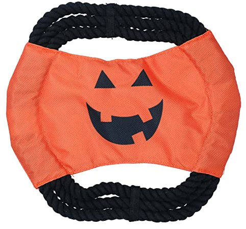 AB Tools Dog Puppy Small Nylon Rope Pumpkin Rope Frisbee Play Toy