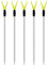 Zite Fishing Teleskop Rutenhalter Angeln 75-135cm – Angelzubehör Rutenauflage Forellen & Karpfen Fischen - Aluminium Rutenständer Schnurlaufkerbe (5 Stück)