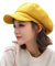 Idopy Damen Retro Peaked Ivy Newsboy Paperboy Baker Boy Beanie Gatsby Cabbie Painter Cap Hüte, gelb, Einheitsgröße