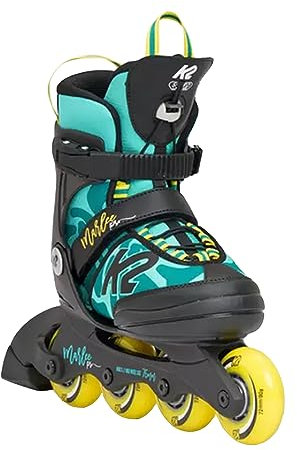 K2 Marlee PRO Pack Kinder Inline Skate Green/Yellow inkl. Schonerset, 29-34