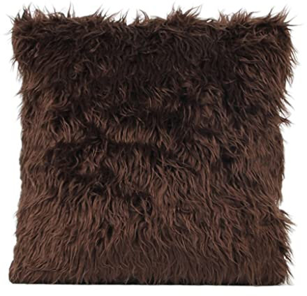 1pc 45x45cm Weiche Shaggy Kissen Fell Kissenbezüge Sofabezüge Wohnkultur Überwurf Kissenbezug Sitz (A 45x45cm)