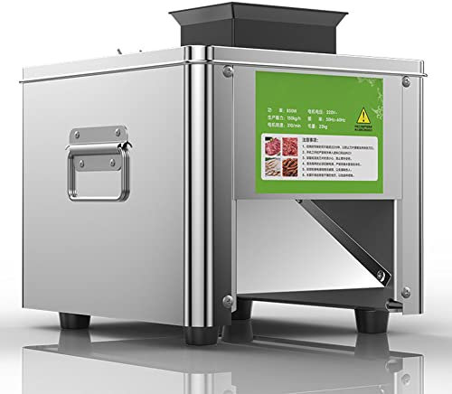 HYQNG Frozen Meat Slicer, 3.5mm Slicer Cold Meat Cutting Machine, Electric Stainless Steel Chicken Fish Beef Meat Vegetable Slicer with blade, for Beef Mutton Roll Bacon Vegetable Hotpot