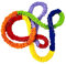Perfeclan Cooperative Band Multi Sizes Portable Teamwork Exercise Band Loop Resistance Band for Party Games Playground Activities Children, 3M