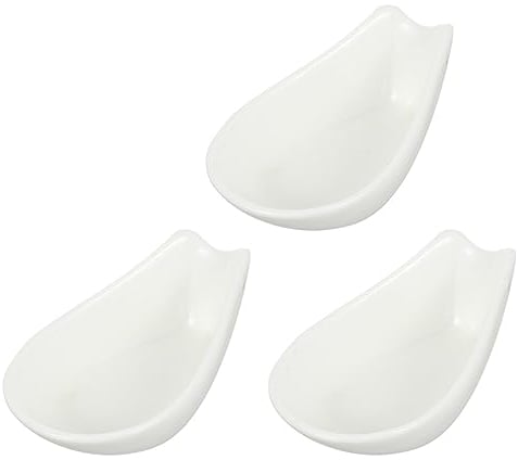 SHERCHPRY 3pcs Creative Ceramic Spoon Holders Practical Utensil Racks for Soup Ladles for Home and Restaurant Dining Table Decoration Fun and Functional Kitchen Storage