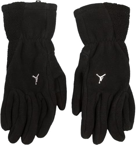 NIKE Jordan Fleece Gloves Handschuhe (Black/White, M)