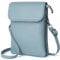 GEEADNB Kleine Crossbody-Taschen für Frauen PU-Leder Handy Portemonnaie mit Schulterriemen (Blau)