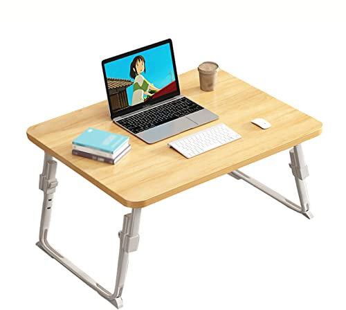 Laptop-Schreibtisch, Laptop-Bettgestell, faltbarer Laptop-Tisch, klappbares Frühstückstablett, tragbarer Schoß-Stehtisch für Bett/Sofa/Couch, Lernen, Zeichnen, Schreiben, Arbeiten (70 x 48 cm, 3 Far
