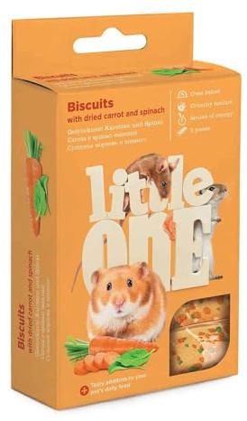 LITTLEONE Biscuits Karotte, Spinat, Tier, klein, 8 x 35 g