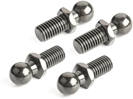 LST 4x Kugelgelenk Zapfen Gasfeder M10 Gewinde 13mm Kugelkopf DIN 71803