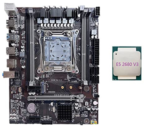 AMIUHOUN X99 Motherboard LGA2011-3 Computer-Motherboard, unterstützt Dual Channel DDR4 RAM, maximale Unterstützung 64 GB mit E5 2680 V3 CPU