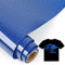 IModeur Glitter Dark Blue Iron on Vinyl — 30.5 x 153 cm Heat Transfer Vinyl for Fabric, PET Backing Blue Vinyl for T-Shirts, Clothes, Hats, Bags and Other Textiles, HTV Vinyl Roll Easy to Weed