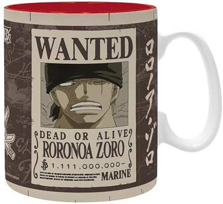 ABYSTYLE - Tazza grande contenitore Zoro Wanted One Piece