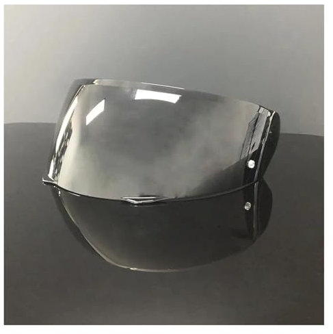 Helmvisier, HJ-33 i90 Helmvisierlinse Motorrad-Integralhelmvisierlinse Ersatzlinse for HJC i90 Hj33(Deep Smoke)