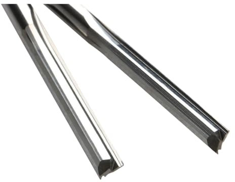 2 uds dos flautas rectas 6,0 * 42mm cuchillo fresadora madera carpintería cortadores grabado MDF acrílico