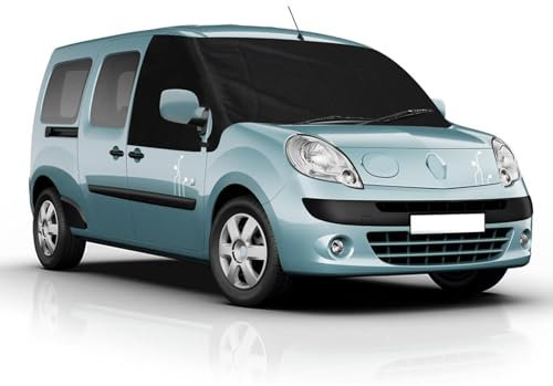 Auto Windschutzscheiben Abdeckung Ersatz für Renault Kangoo 2 X61 2007-2021, 600D Luxus Frontscheiben Sonnenschutz, 100% Verdunkelnd, Blockiert UV Strahlen, Wetterfeste Frontscheibe Wrap Cover