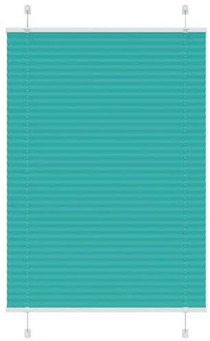 vidaXL Plissee Petrolgrün 100x150 cm Stoffbreite 99,4 cm Polyester