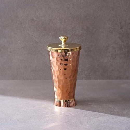Vaso de cobre para servir agua, 600 ml