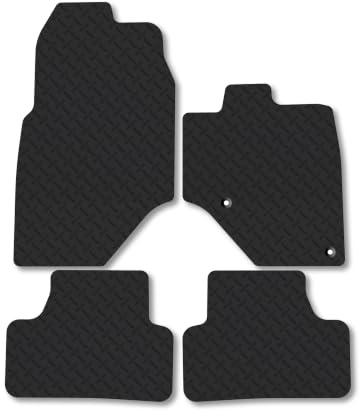 Peugeot e-3008 (2024+) 5mm Rubber Car Mats | Heavy Duty Rubber Tailored Fit Floor Mats Full Coverage Durable Waterproof Accessories Easy Clean Anti Slip Made in the UK