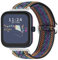 Bleushaweu for RADLEY Series Smartwatch 18mm 20mm 22mm Quick Release Stretch Elastics Nylon Adjustable Replacement Strap Accessories Compatible for RADLEY Series 32/20/28/19/46/10 (Purple Blue, 20mm)