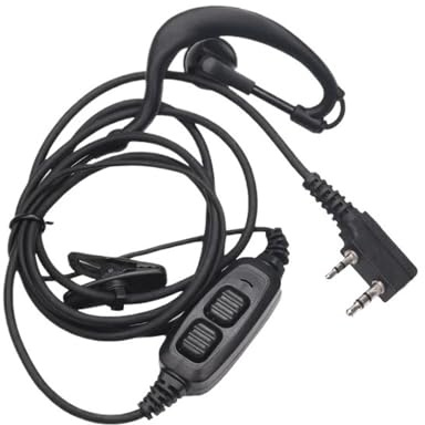 NBCNZCTSAS Passend for Baofeng UV-82, Dual-PTT-Headset, Ohrhörer, Kopfhörer mit Mikrofon, passend for Baofeng UV-82, UV-8D, UV-82L, UV-89, UV-82HP, Zweiwegeradio, CB-Radio(1pcs)